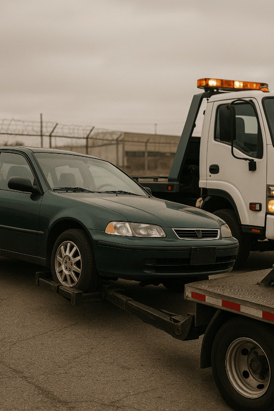 Mise en fourrière d'une voiture