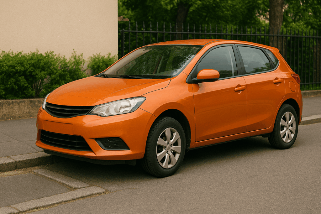 Voiture mal garée à Cholet