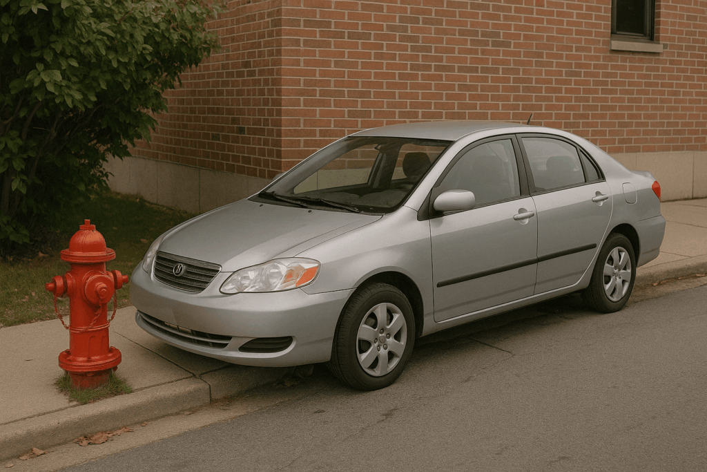 Voiture garée à Corbeil-Essonnes