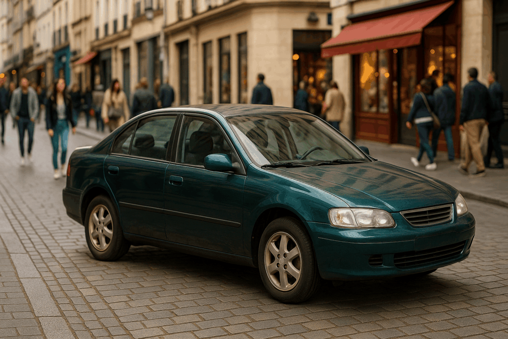 Voiture mal garée à Dunkerque