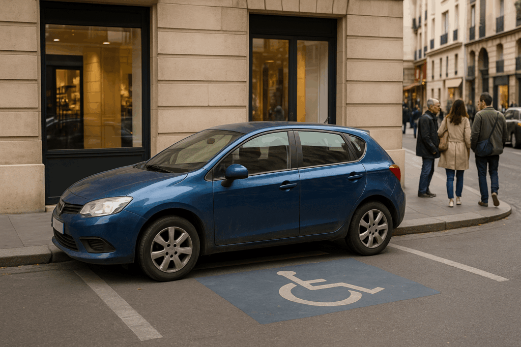 Voiture garée à Massy