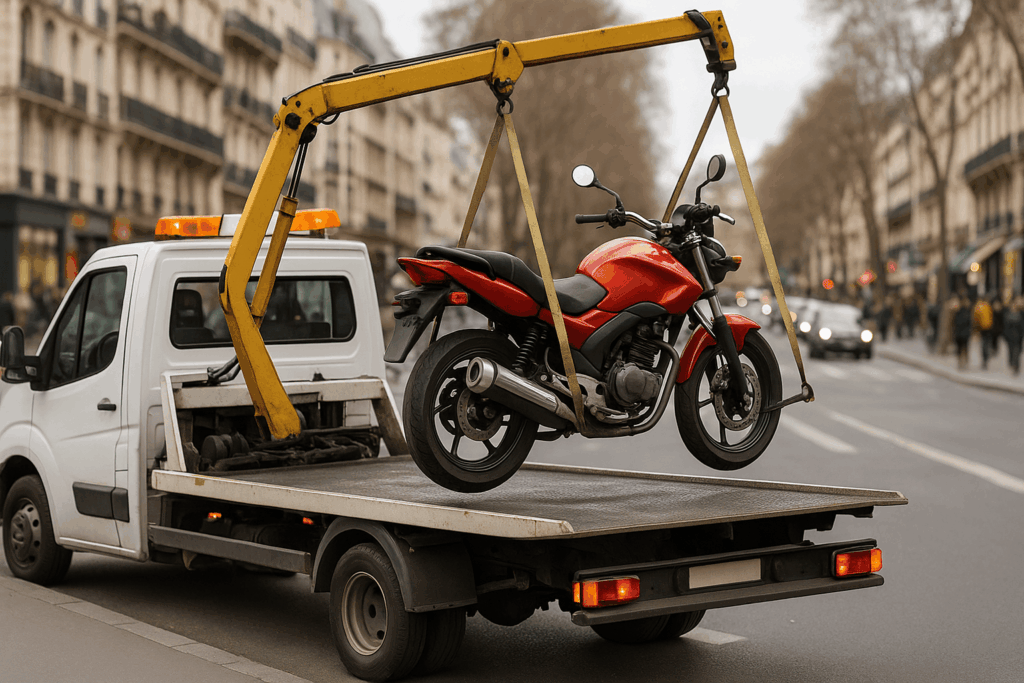 Moto mise en fourrière en Occitanie