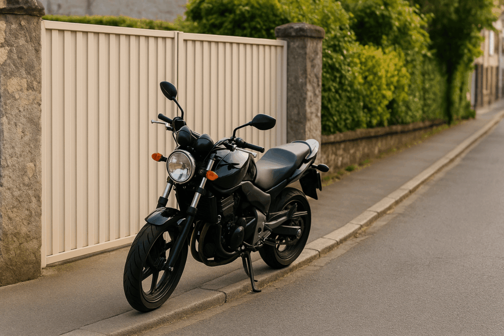 Moto mal garée à Clamart