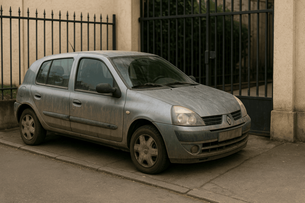Voiture garée à Viry-Châtillon