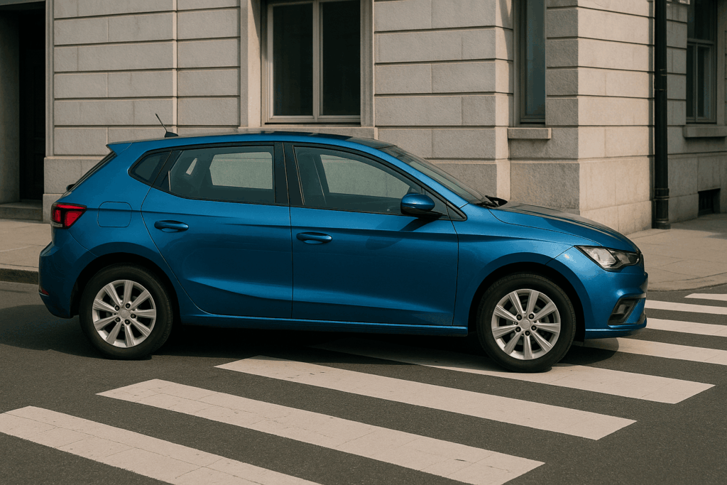 Voiture garée sur un passage piétons