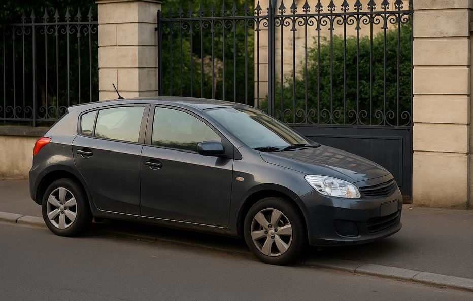 Véhicule mal garé à Perpignan