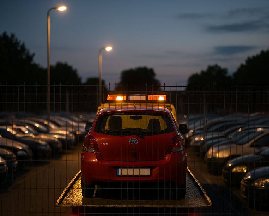 Véhicule en fourrière à Tours
