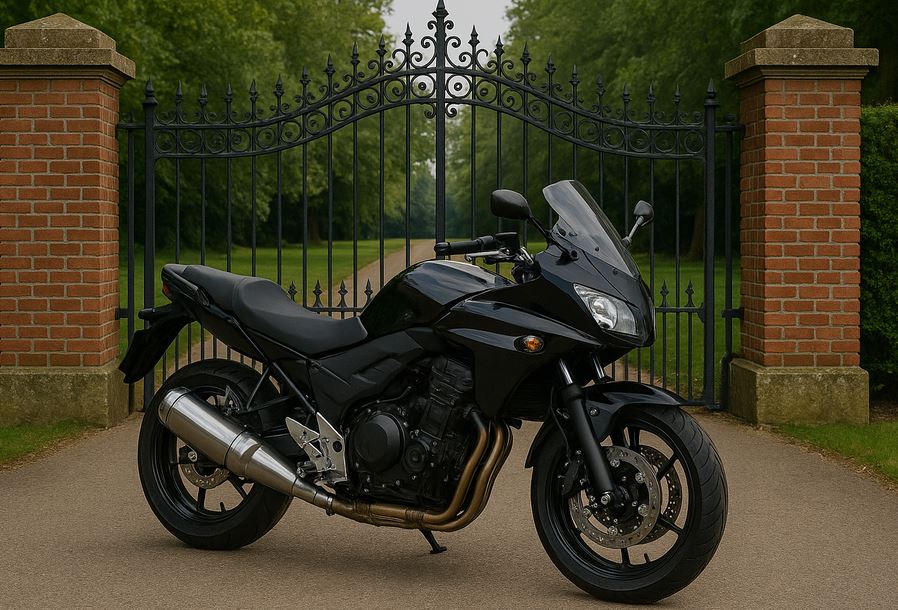 Moto mal garée à Clermont-Ferrand