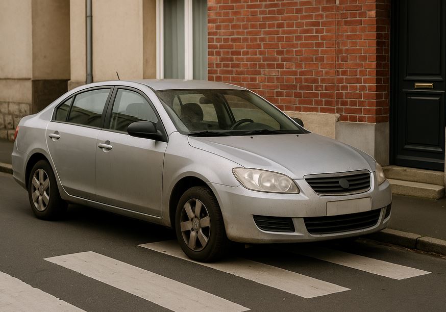 Véhicule garé sur un passage piéton à Draveil