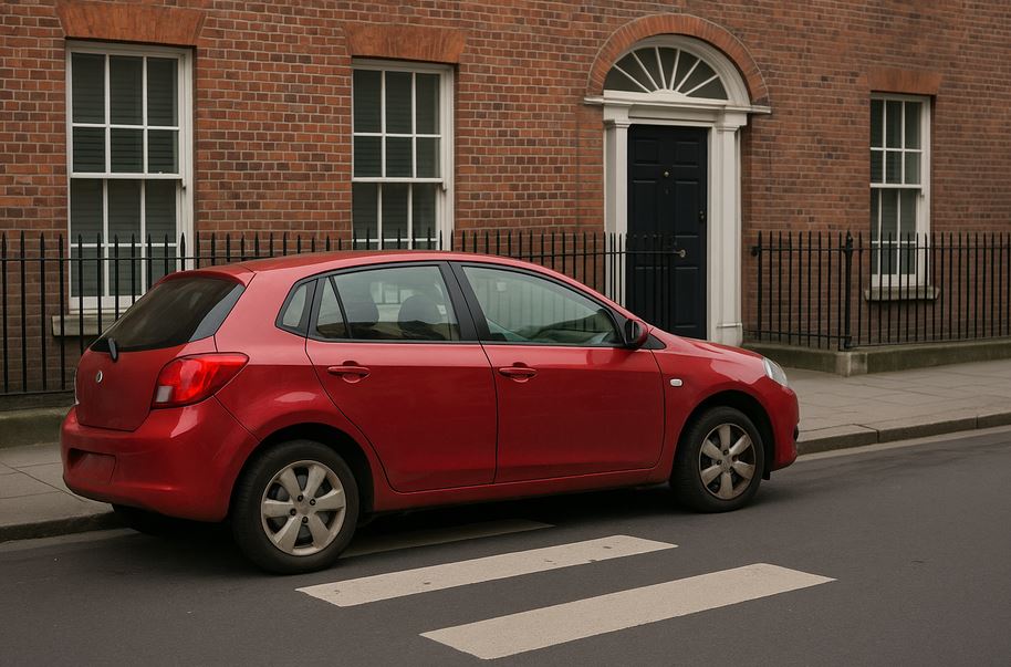 Véhicule mal garé à Vienne