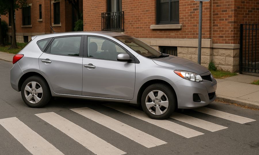 Voiture mal garée à Bergerac