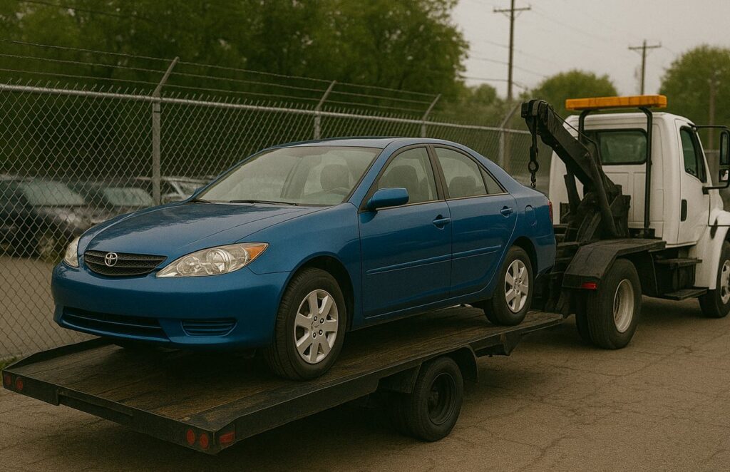 Véhicule mis en fourrière à Cergy