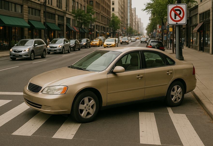Voiture mal garée à Fontenay-sous-Bois