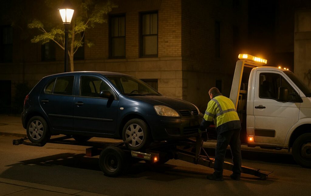 Mise en fourrière d'un véhicule à Joué-lès-Tours