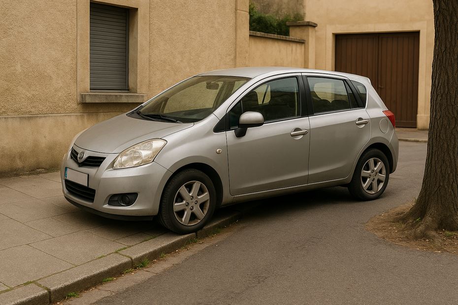 Véhicule mal garé à Lunel