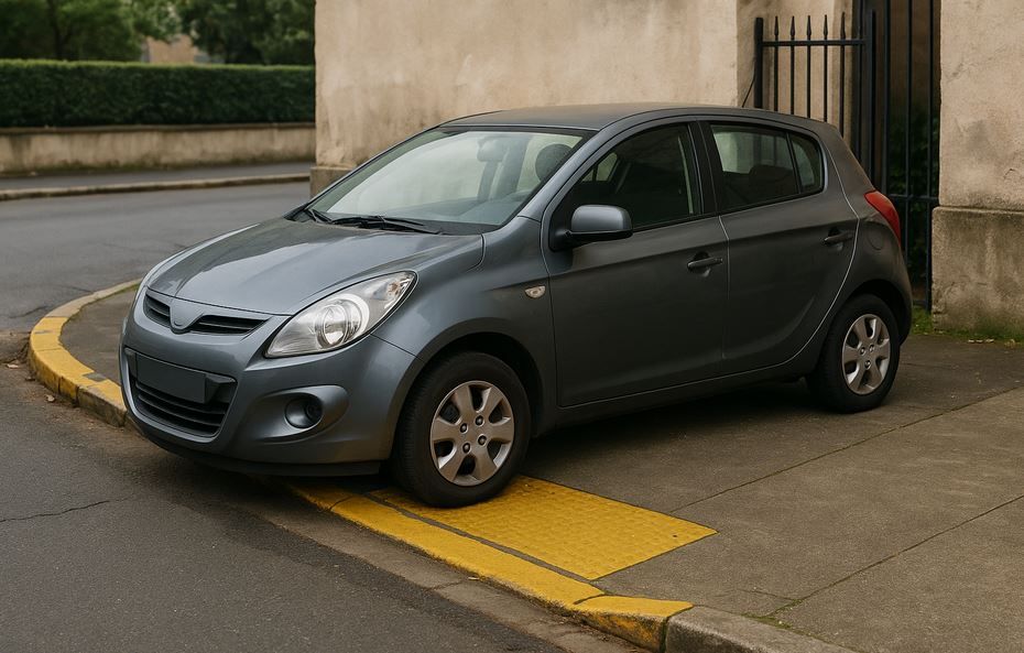 Voiture mal garée à Manosque