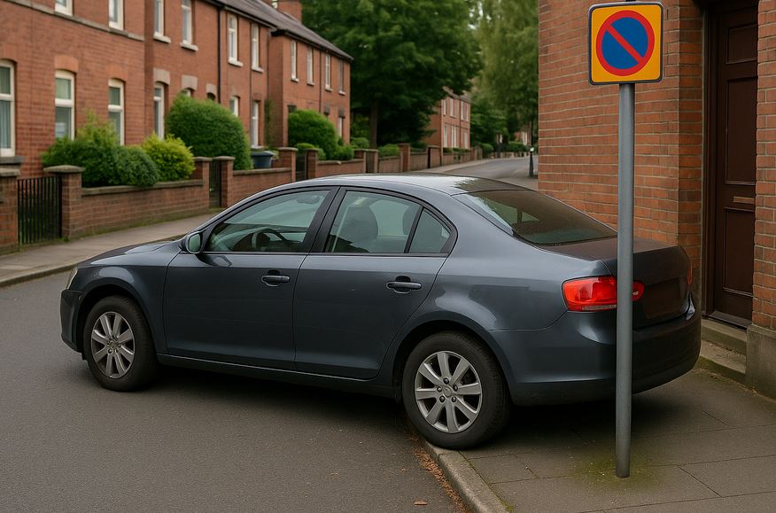 Voiture mal garée à Miramas
