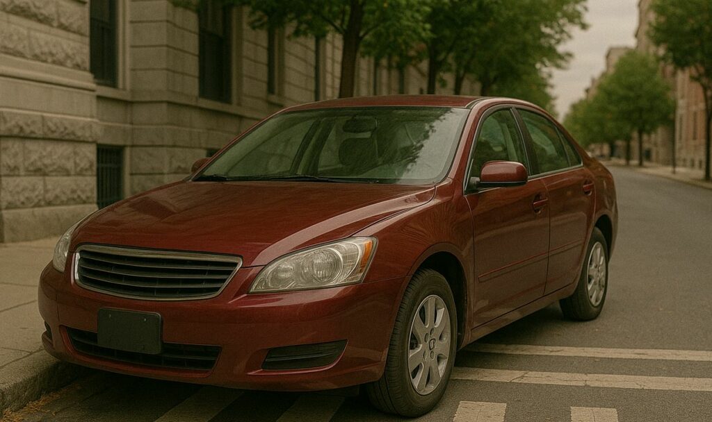 Voiture mal garée à Montmorency