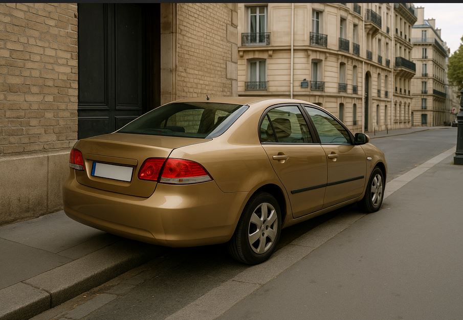 Voiture mal garée à Tassin-la-Demi-Lune