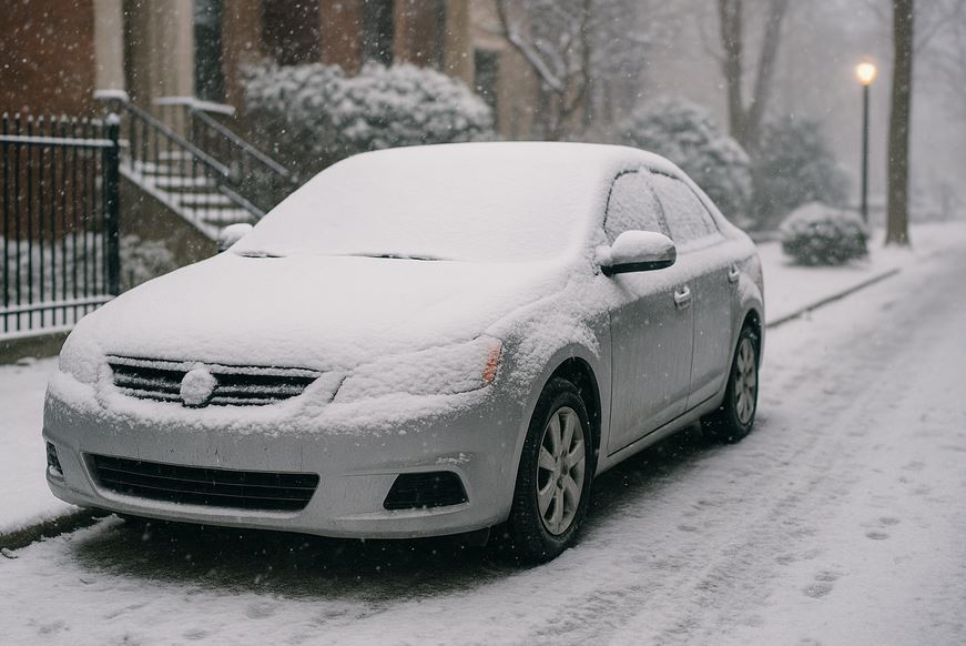 Voiture garée à Saint-Étienne-du-Rouvray