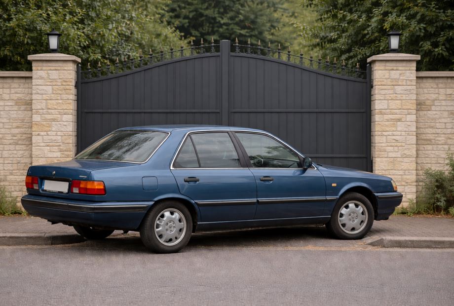 Véhicule devant un portail à Agde