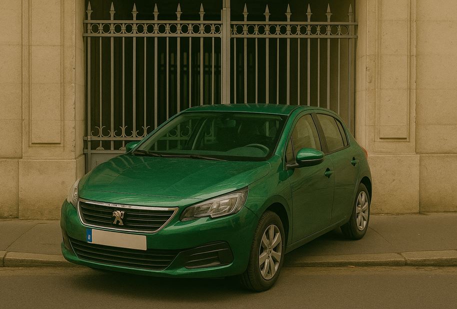 Voiture mal garée à Alençon