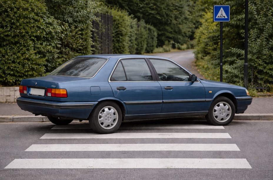 Véhicule sur un passage piétons à Bourgoin-Jallieu