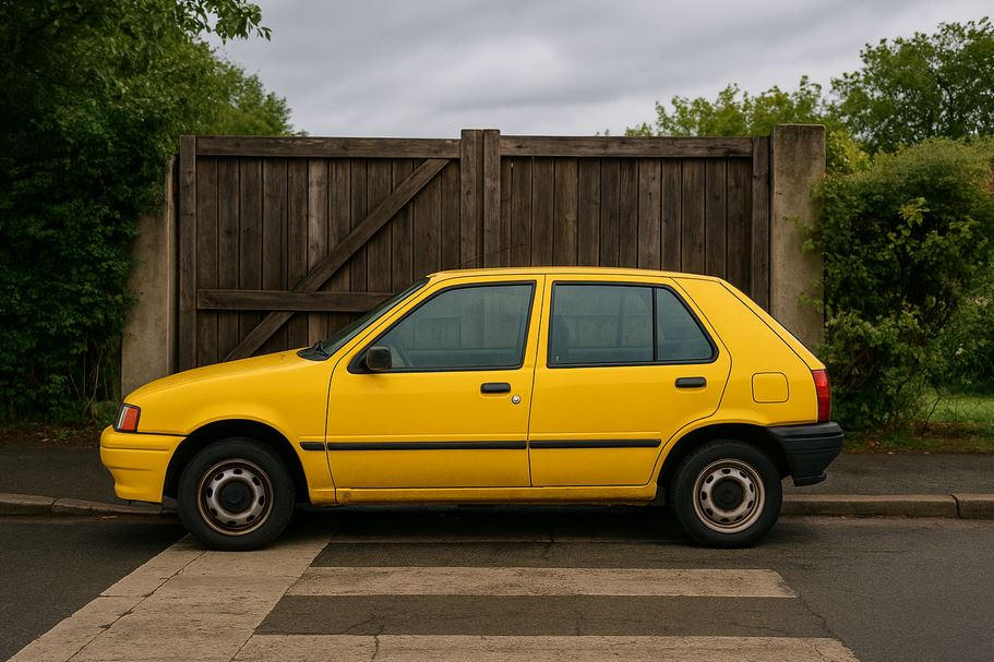 Véhicule mal garé à Cagnes-sur-Mer