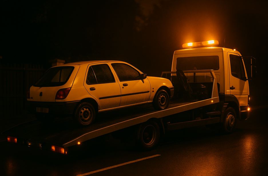 Véhicule en fourrière à Martigues