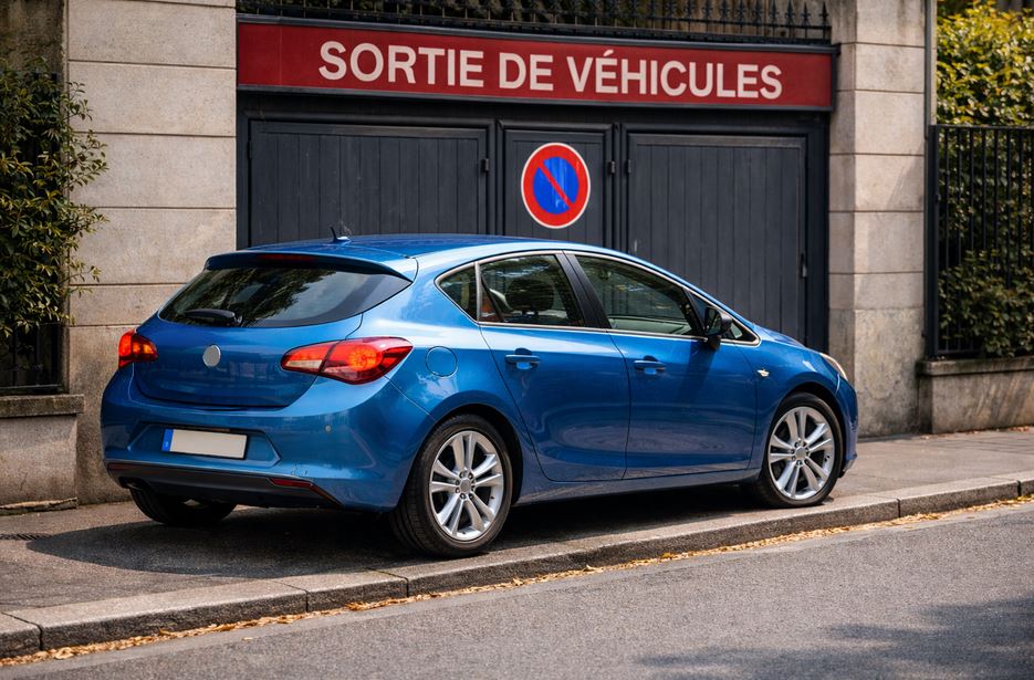 Véhicule mal garé à Oullins-Pierre-Bénite