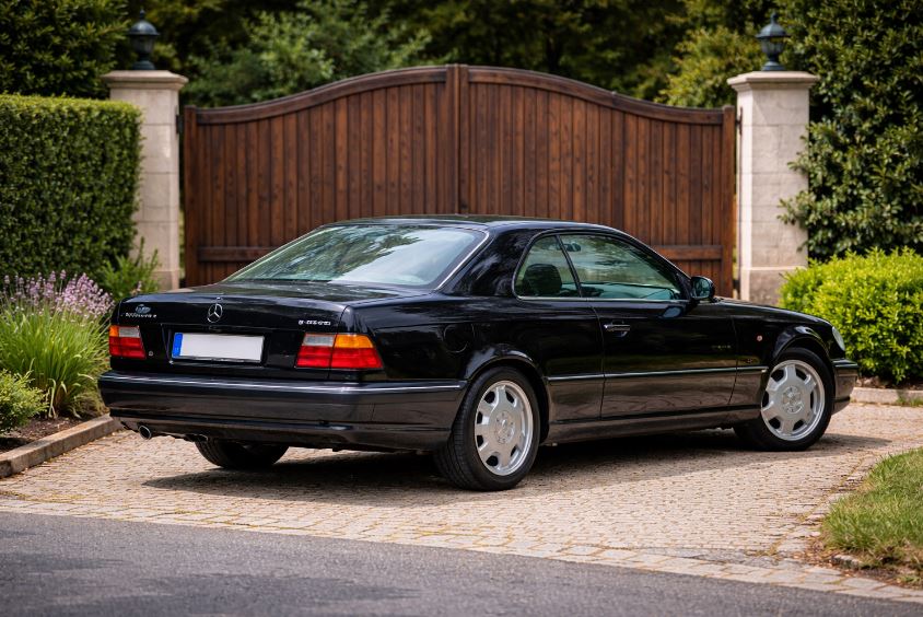 Voiture devant un portail au Havre