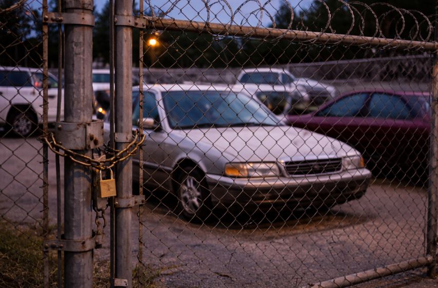 Véhicule en fourrière