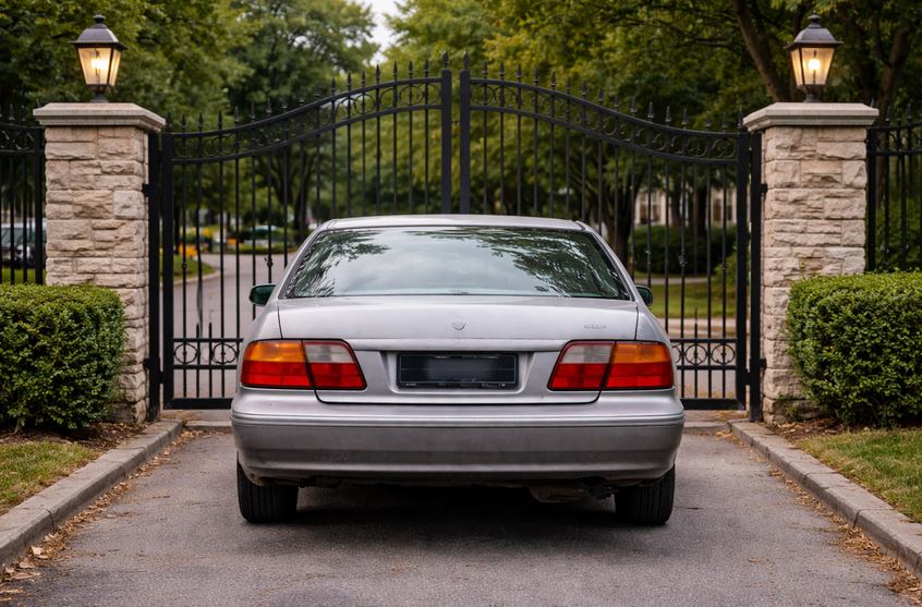 Voiture mal garée à Fréjus