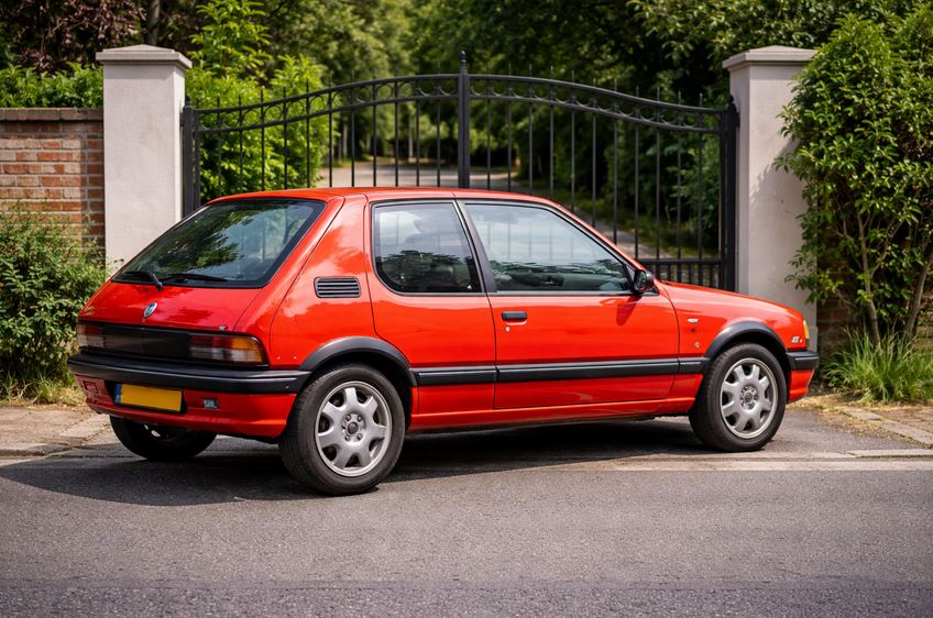 Voiture garée devant un portail à Saint-Cyr-L'École