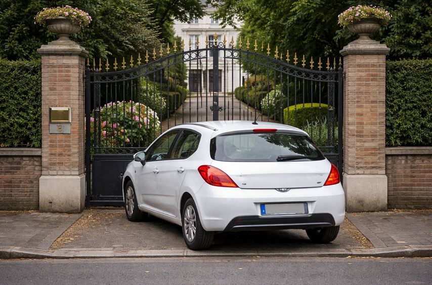 Véhicule mal garé à Montaigu-Vendée